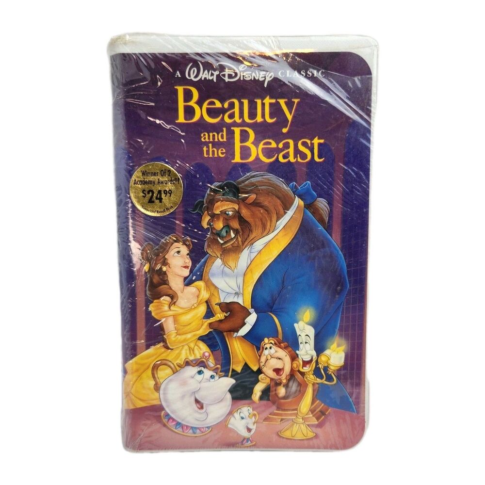 Beauty & the Beast VHS Tape Factory Sealed 1992 "Black Diamond" Walt Disney
